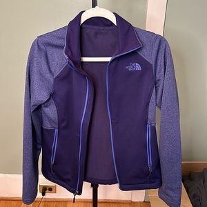 Purple north face jacket for spring/fall, gently used, great condition